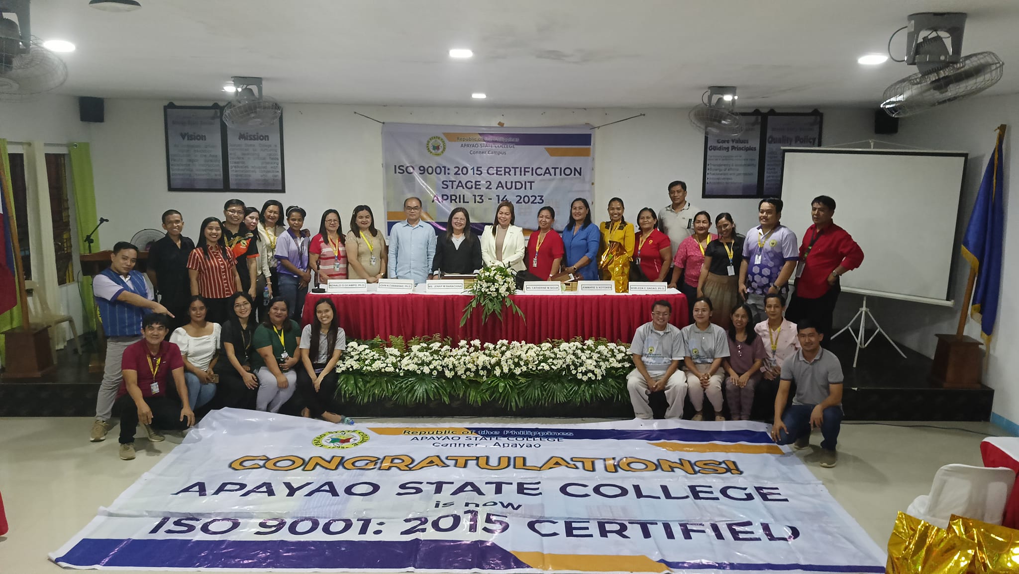 ASC now ISO 9001 certified - Apayao State College