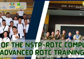 Graduates of the NSTP-ROTC completed their Basic and Advanced ROTC Training Program